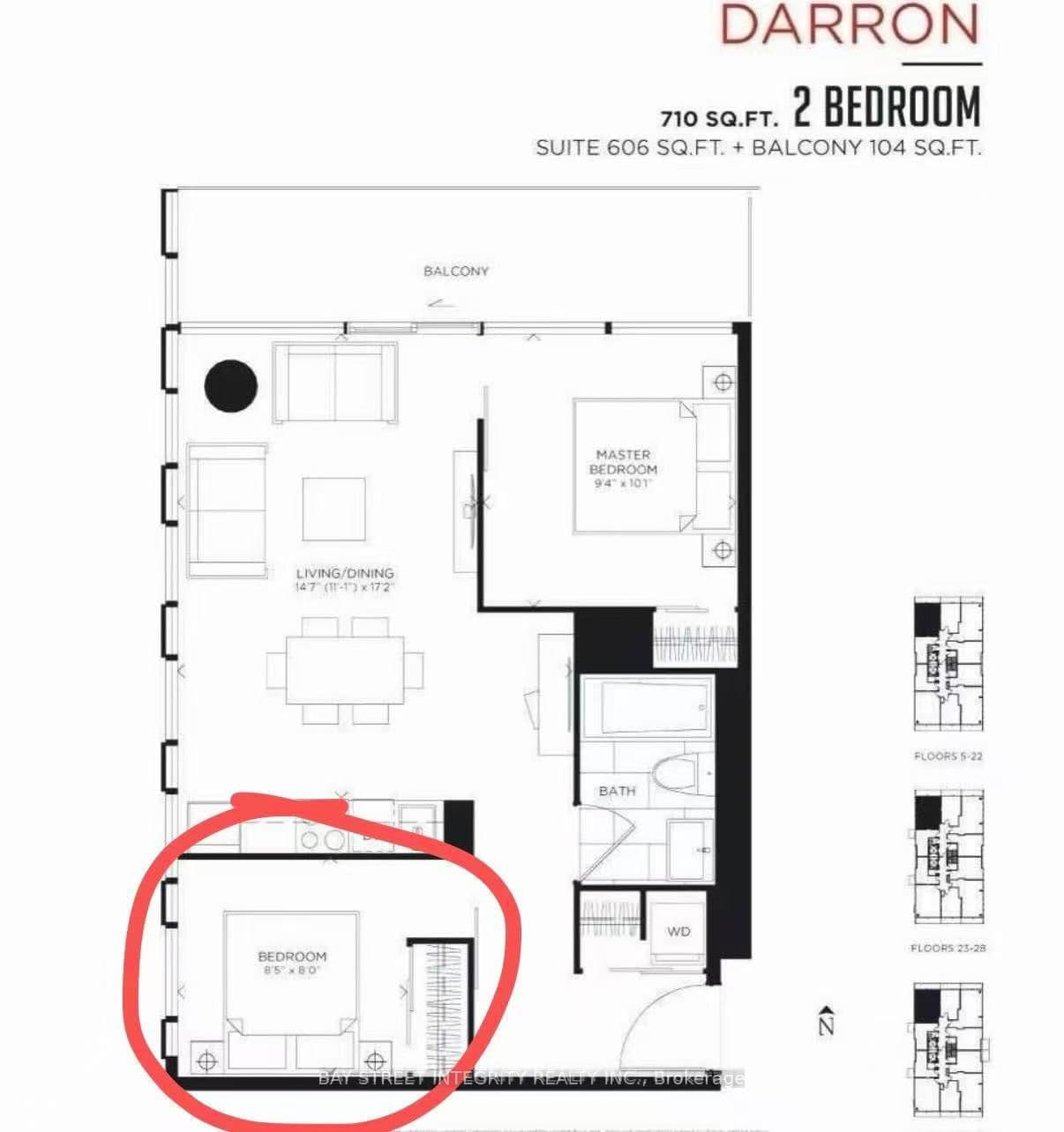 809 secondbed - 28 Wellesley Street, Toronto, ON